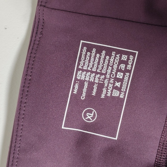 Sweaty Betty The Power purple cropped mesh leggings XL - Picture 8 of 8